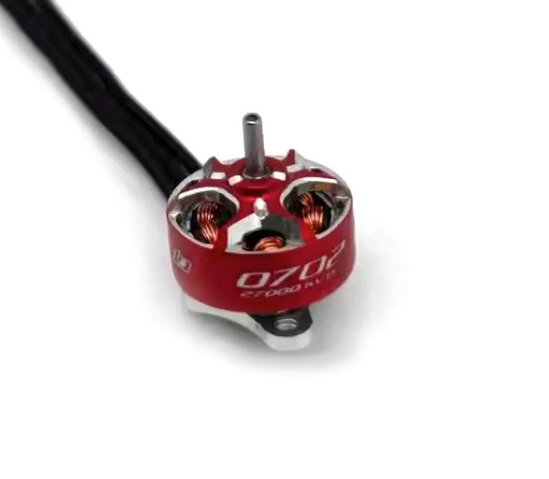 RCinPOWER GTS V3 0702 27000Kv Micro Motor - Silver Red