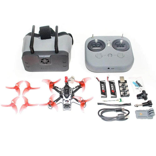 EMAX RTF Tinyhawk III Plus Freestyle Ready-to-Fly ELRS 2.4GHz Analog Kit w/ Goggles, Radio Transmitter, Batteries, Charger, Case and Drone