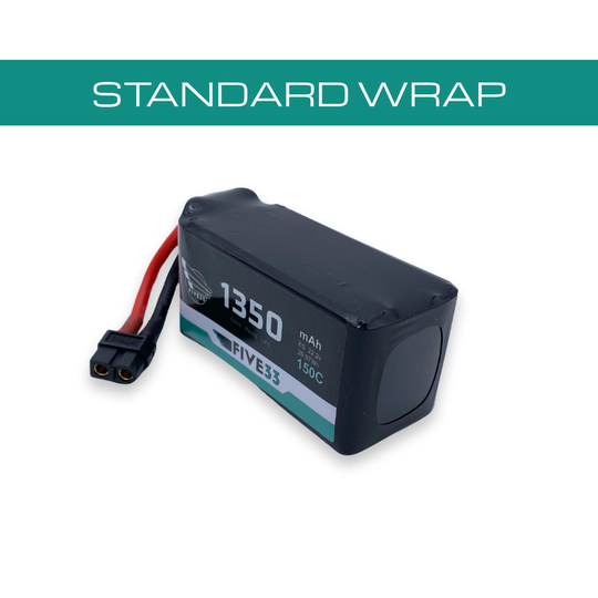 Budget Freedom Spec Lipo 1350mAh 6S (4 Pack Bundle)