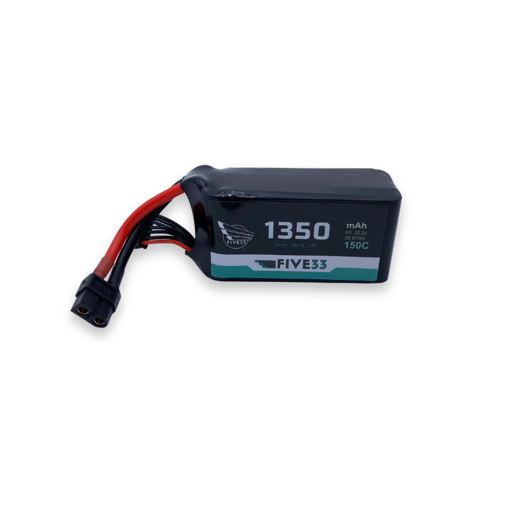 Budget Lipo 1350mAh 6S (4 Pack Bundle)