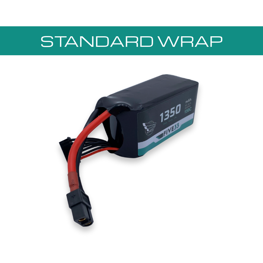 Budget Freedom Spec Lipo 1350mAh 6S (4 Pack Bundle)