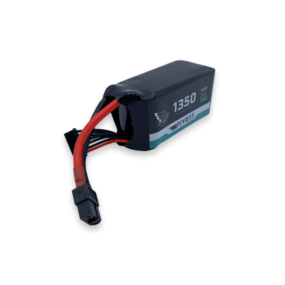 Budget Lipo 1350mAh 6S (4 Pack Bundle)