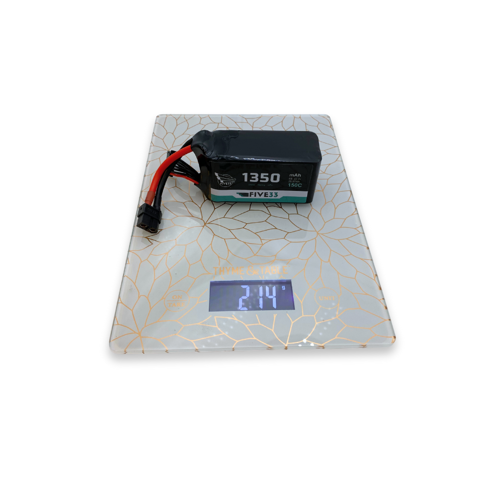 Budget Lipo 1350mAh 6S (4 Pack Bundle)