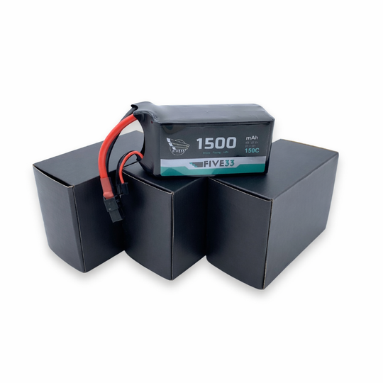 Budget Lipo 1500mAh 6S (4 Pack Bundle)