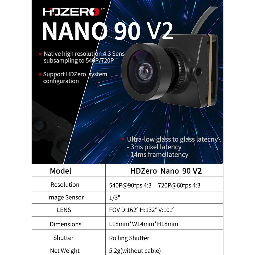 HDZero Nano 90 V2 Camera by RunCam
