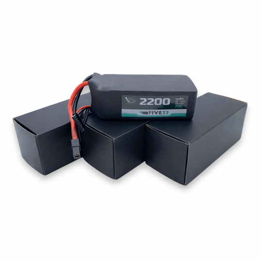 Budget Pro Spec Lipo 2200 mAh 6S (4 Pack Bundle)