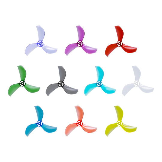 NewBeeDrone Azi (Tri Blade) Micro Propellers 31mm - 1.0mm Shaft (4CCW+4CW)