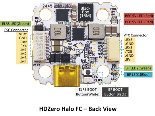 HDZero Halo Flight Controller (MPU6000 version)