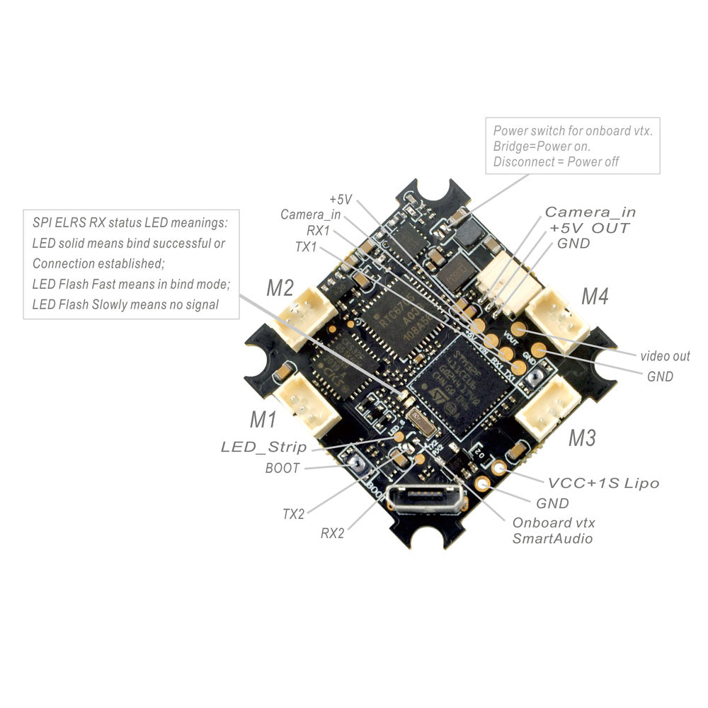 Happymodel ELRS F4 2G4 V3.3 AIO 5in1