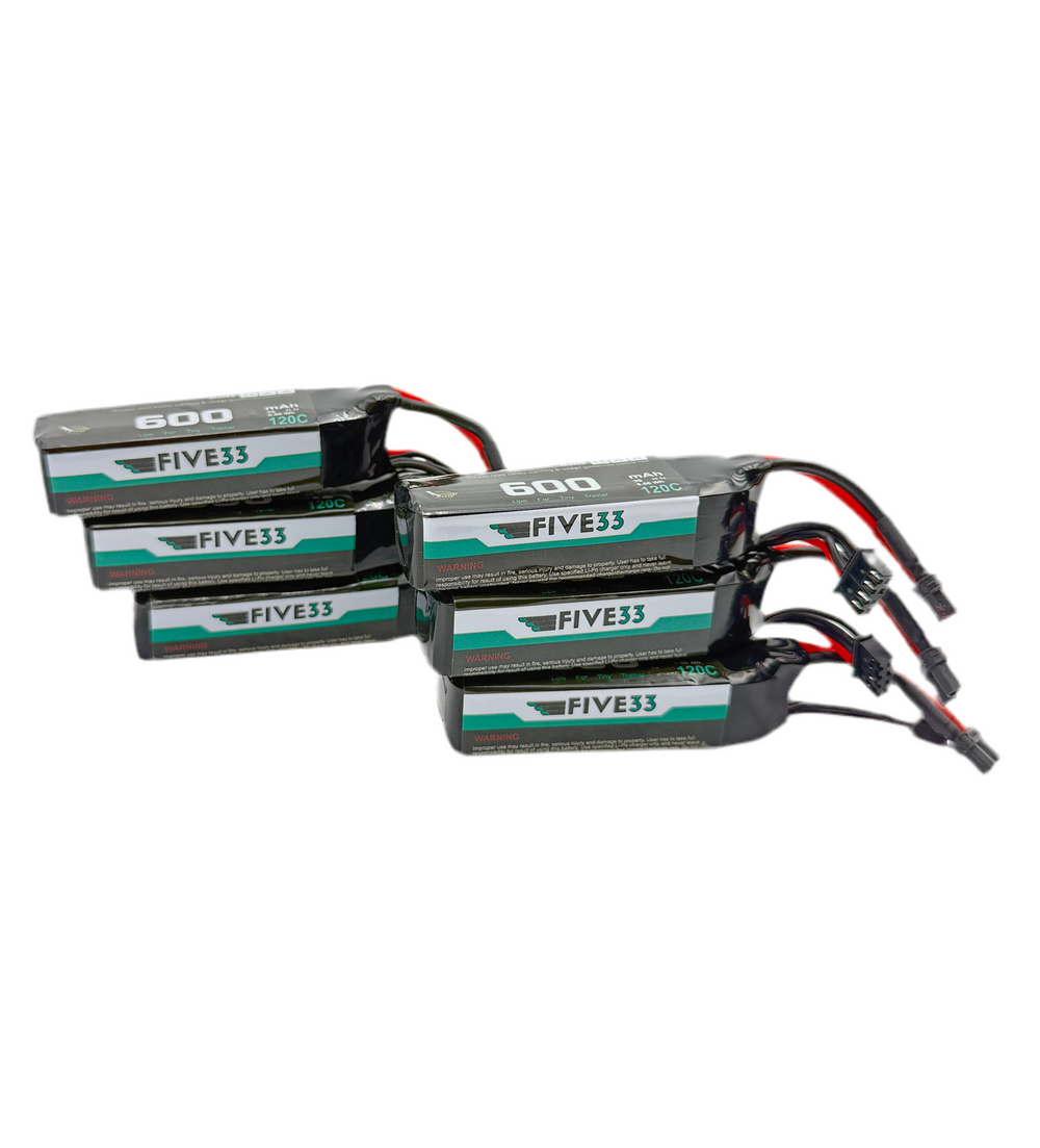600 mah 3s Super Budget Bundle (6 pack)