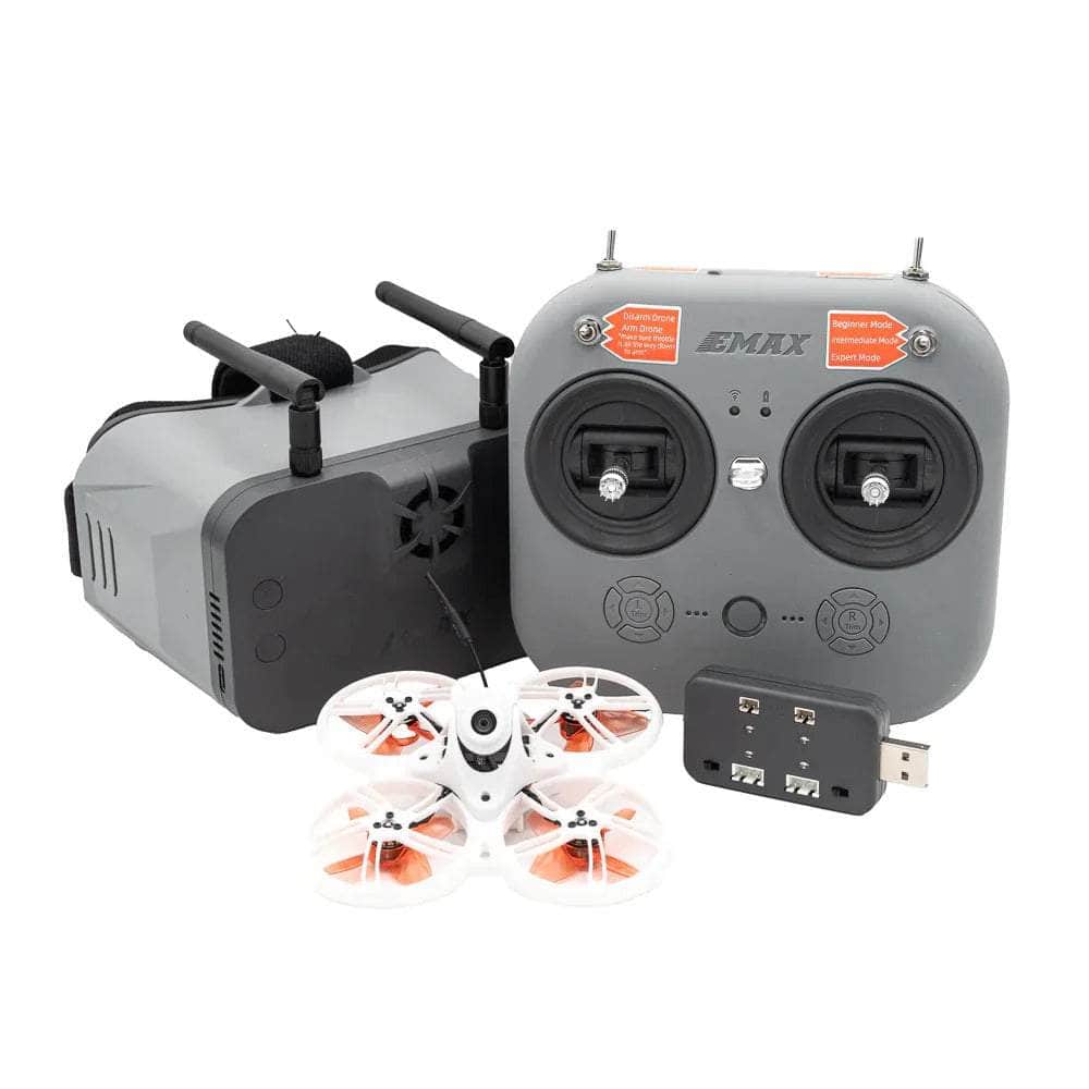 (PRE-ORDER) EMAX RTF Tinyhawk III Plus Whoop Ready-to-Fly ELRS 2.4GHz HDZero Kit w/ Goggles, Radio Transmitter, Batteries, Charger, Case and Drone