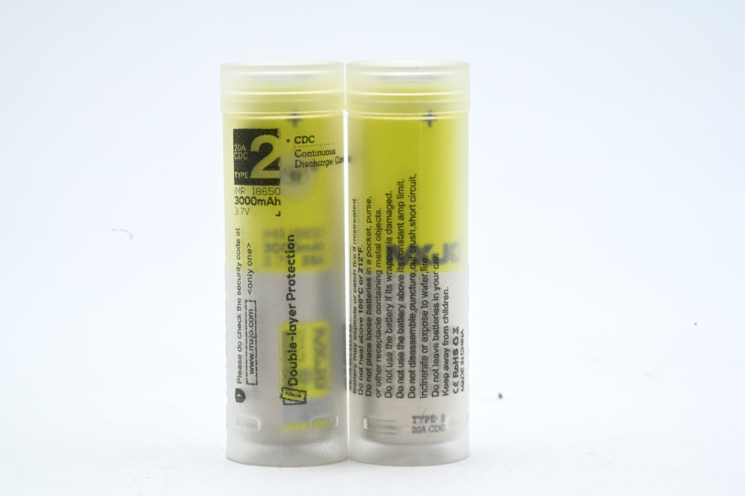 MXJO 18650 3000mAh 20A Battery (2 Pcs)