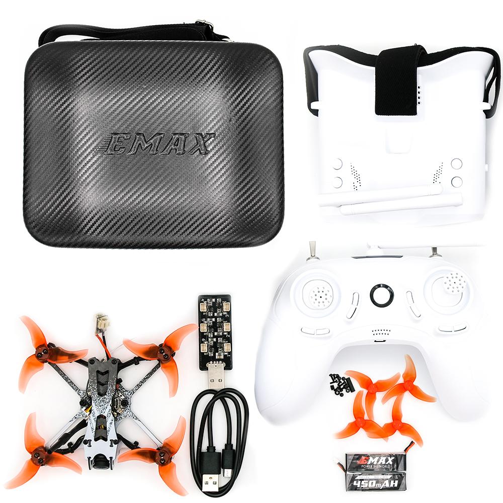 EMAX RTF Tinyhawk II Freestyle Ready To Fly Analog Kit w/ Goggles, Radio Transmitter, Case & Drone