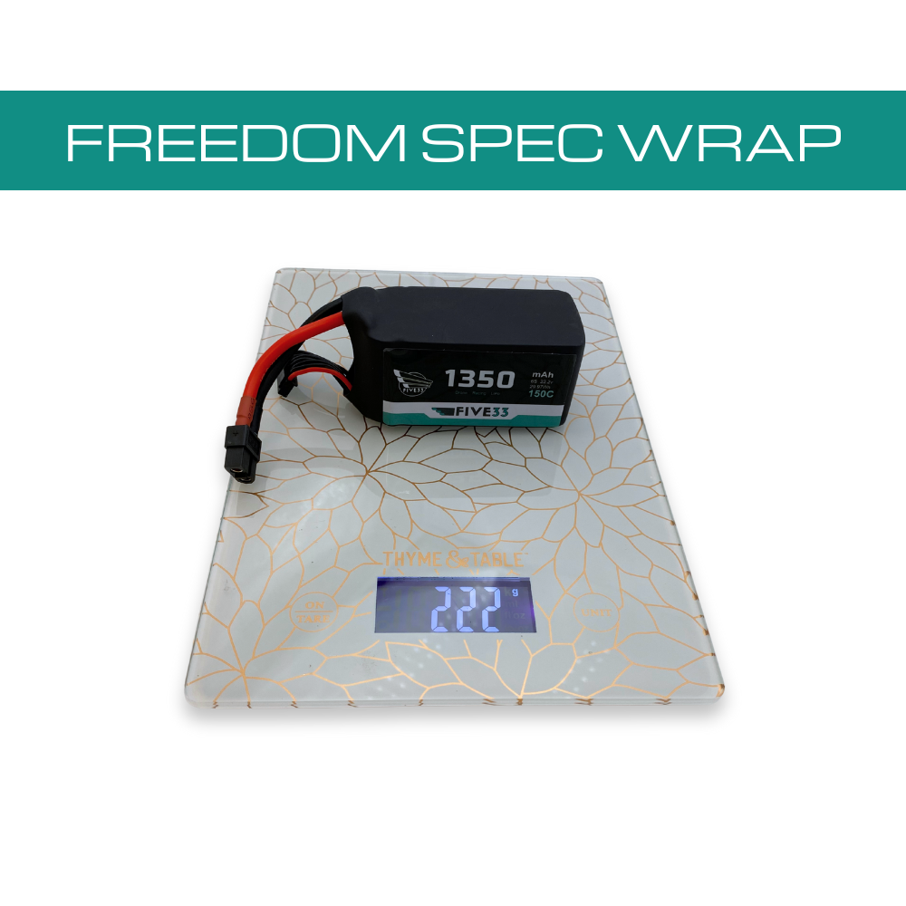 Budget Freedom Spec Lipo 1350mAh 6S (4 Pack Bundle)