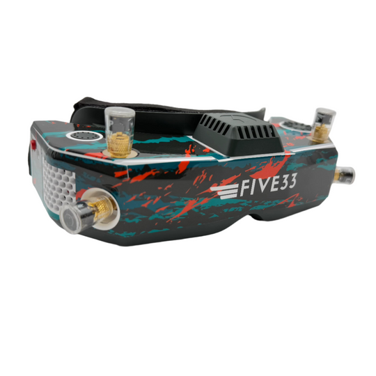 HD Zero Goggle Skin (Orange/Teal Camo)