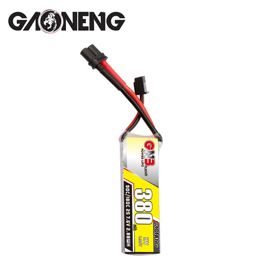 GAONENG GNB LiHV 2S 7.6V 380mAh 90C XT30 LiPo Battery
