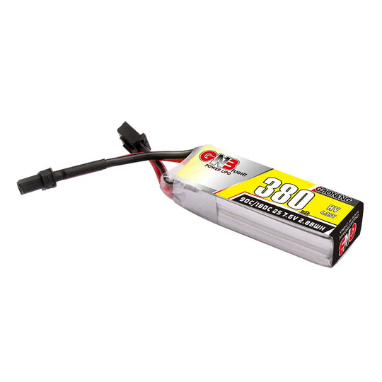 GAONENG GNB LiHV 2S 7.6V 380mAh 90C XT30 LiPo Battery