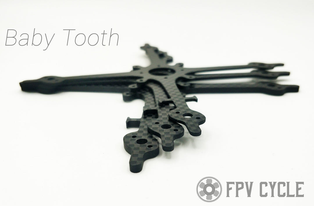 FPVCycle BabyTooth Frame (CHOOSE THICKNESS)