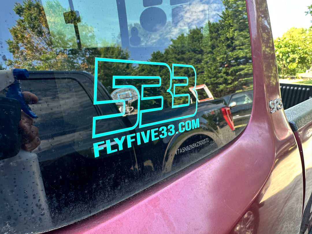 533 Vinyl Window Sticker