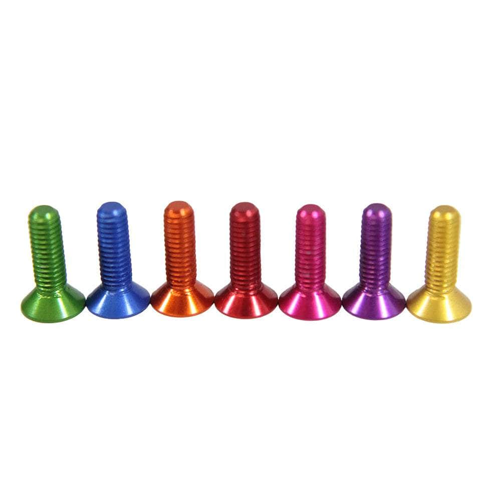 M3 7075 Aluminum Counter Sunk Hex Screw (1pc) - Choose Your Color & Size