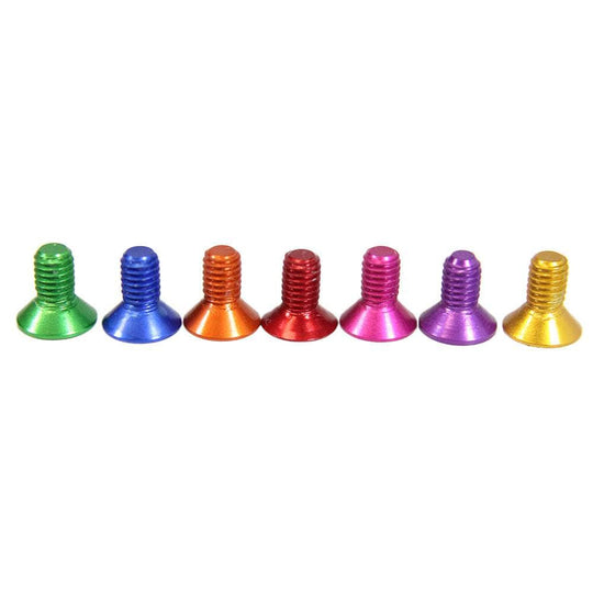 M3 7075 Aluminum Counter Sunk Hex Screw (1pc) - Choose Your Color & Size