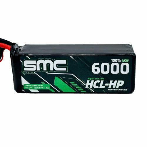 SMC 22.2V-6000mAh-80C HCL-HP Flight Pack (EC5 Connector)