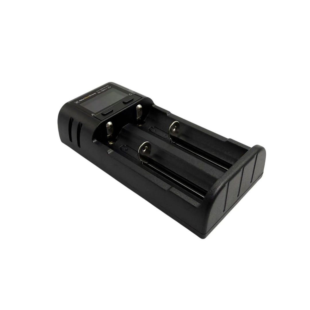 NewBeeDrone Nectar Injector Cylindro Charger – Dual-Slot USB-C Charger for 18650/21700 & NiMH/NiCD