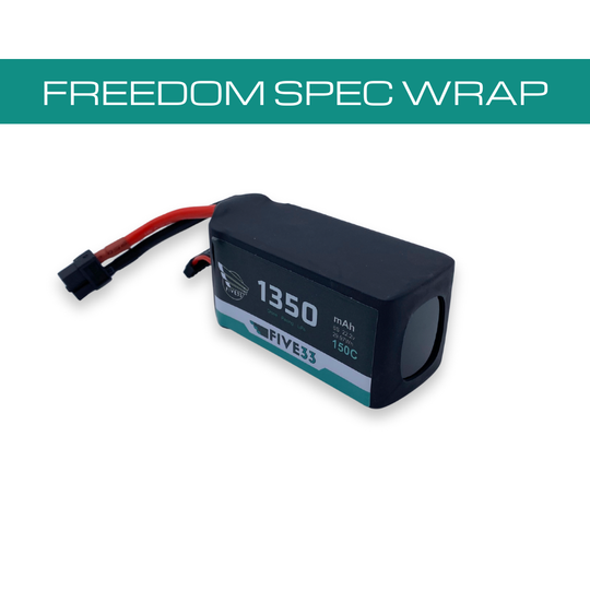 Budget Freedom Spec Lipo 1350mAh 6S (4 Pack Bundle)
