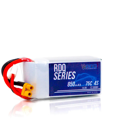 RDQ Series 14.8V 4S 850mAh 75C LiPo Micro Battery - XT30 or XT60