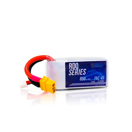 RDQ Series 14.8V 4S 850mAh 75C LiPo Micro Battery - XT30 or XT60