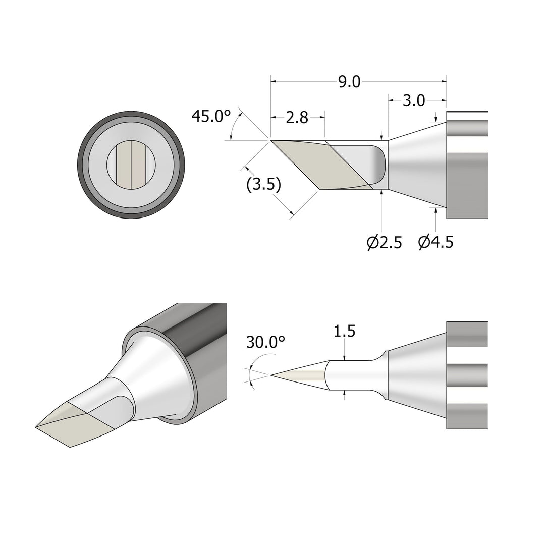 FixHub Soldering Iron Knife 2.5 Tip