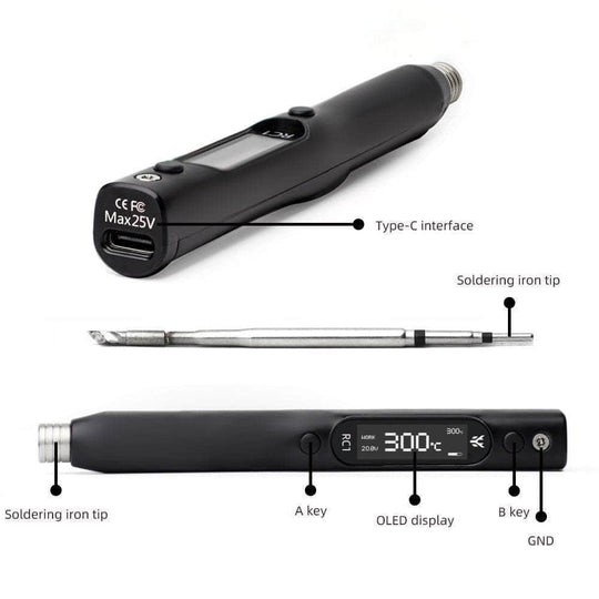 HGLRC RC1 Smart Soldering Iron - Black Shell