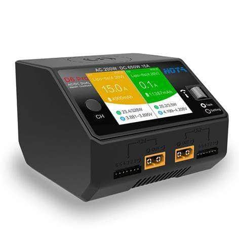 HOTA D6 Pro 325W 15A 1-6S Dual Channel AC/DC Smart Charger w HOTA D6 Pro 325W 15A 1-6S Dual Channel AC/DC Smart Charger w