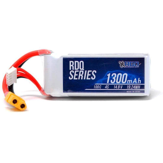 3 PACK of RDQ Series 14.8V 4S 1300mAh 100C LiPo Battery - XT60