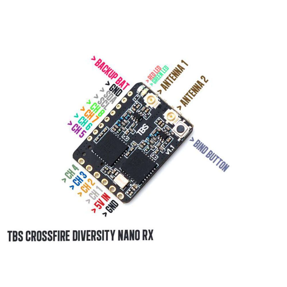 TBS Crossfire Diversity Nano Rx - FPV LONG RANGE DRONE RECEIVER